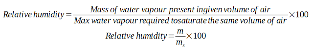 relative humidity