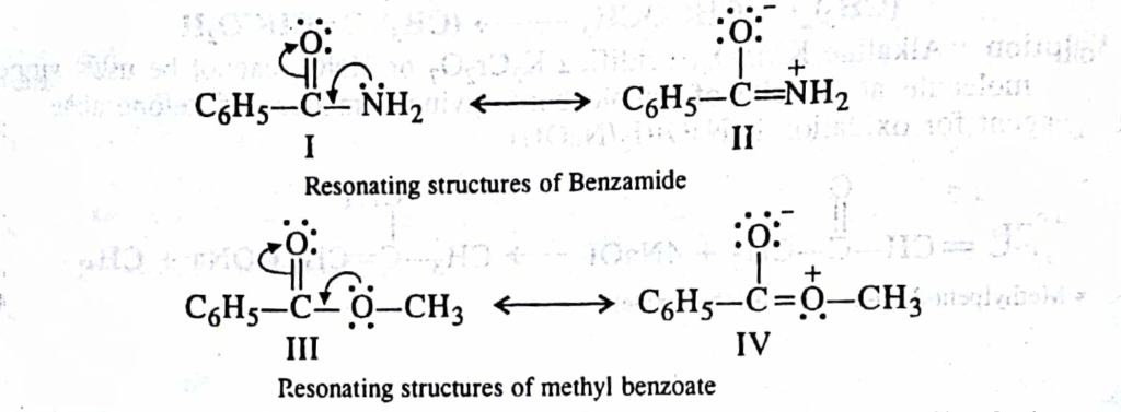 benzamide is less easily hydrolysed
